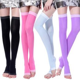 Women Socks Sleep Beautiful Leg Night Shaped Pressure Japanese Slim Open Toe Knee Compression