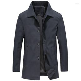 Men's Trench Coats 2023 Arrival Spring Fashion Coat Men High Quality Autumn Casual Jackets Size M-4XL