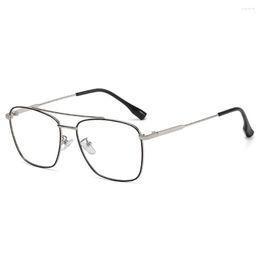 Sunglasses Titanium Alloy Lightweight Full-rim Square Oversized Spectacles Multi-coated Lenses Fashion Reading Glasses 0.75 To 4