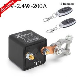 New 12V 250A Universal Battery Switch Relay Integrated Wireless Remote Control Disconnect Cut Off Isolator Master Switches