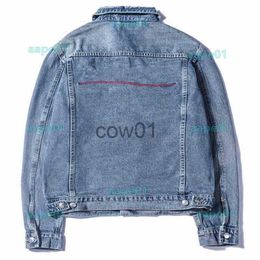 Men's Hoodies Sweatshirts Famous Mens Denim Jacket Men Women High Quality Casual Coats Black Blue Fashion Mens Stylist Jacket Outerwear Size M-XXL J230710