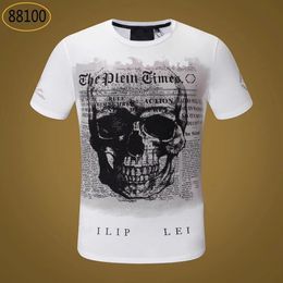 NEW STYLE Phillip Plain Men T Shirts Designer PP Skull Diamond T Shirt Short Sleeve Dollar Brown Bear Brand Tee High Quality Skulls T Shirt Tops WM88100