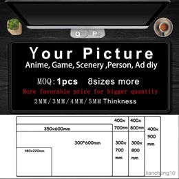 Mouse Pads Wrist Diy Mouse Pad Anime Keyboard Gaming Laptop Large Playmat 90x40 Design Customised XL Computer Desk Gamepad 60x35 90x30cm R230710