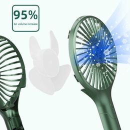 Electric Fans Mini Hand-Held Fan Portable Electric Fan 800mAh USB Rechargeable Speed Adjustment Low Noise for Indoor Outdoor