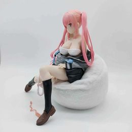 Action Toy Figures 18CM Anime Figure Miyu Two-dimensional Girl Sexy Sitting Doll Toy Decoration Desktop Decoration Model Static Doll
