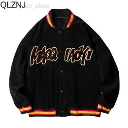 Men's Jackets Vintage Varsity Baseball Jacket Men Embroid University Team Uniform Y2k Streetwear Flight Letterman Jacket Casual Bomber Coat HKD230710