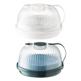 Dinnerware Sets Microwave Steamer 2 Tier Container Round Thickened