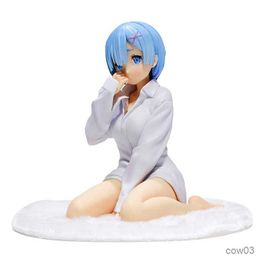 Action Toy Figures 11CM Anime Figure Re Life In Different World From Zero Pajamas Shite Shirt kneeling Model Doll Toy Gift Collect R230710