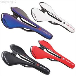 Bike Saddles KOCEVLO Full Carbon Saddle MTB/Road Bikesaddle Super Light Leather Carbon Cushions 120g HKD230710