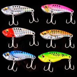 Baits Lures 6pcs/set 3g 7g 10g 15g 20g Metal Vib Blade Lure Sinking Vibration Baits 3D Eyes Artificial Vibe for Fishing Bass Pike Perch HKD230710