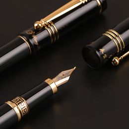 Fountain Pens Luxury Metal Pen Roller Office School Stationary Nibs for 05mm 10mm Customised Name Gift 230707