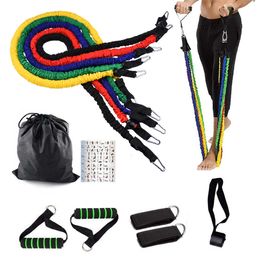 Resistance Bands 11pcs Resistance Bands Fitness Stretching Elastic Workout Bands Latex Tubes Pull up Set Home Gym Equipment Exercise Trainer HKD230710