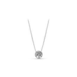 Sparkling Family Tree Necklace for Pandora Real 925 Sterling Silver Cute Pendant Necklaces designer Jewellery For Women Luxury Link Chain necklace with Original Box