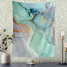 Tapestries Green Marble Pattern Tapestry Wall Hanging Art Aesthetic Room Dormitory Bedroom Home Decor R230710
