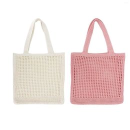 Evening Bags Women Girls Knitted Shoulder Bag Casual Tote Summer Hobo Weaving Handbag For Dating