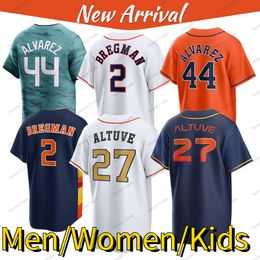 City Baseball Jersey Alex Bregman Jose Altuve Yordan Alvarez Carlos Correa Yuli Gurriel Justin Verlander Kyle Tucker All Stare Men Kids Youth Custom