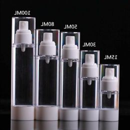 15ml 30ml 50ml 80ml 100ml Plastic Airless Lotion Emulsion Pump Spray Bottle Vacuum Women Cosmetic Container Pot Oewlh