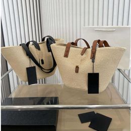 LE Large Capacity Beach Bag Letter Designers Handbag women Straw tote bag Shopping Fashion Single Shoulder Shopping Bag Purses 230331