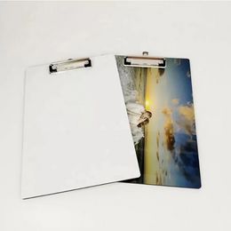 Sublimation A4 Clipboard Recycled Document Holder White Blank Profile Clip Letter File Paper Sheet Office Supplies JN07