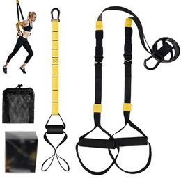 Resistance Bands Hanging Training Strap Adjustable Resistance Band Set Elastic Fitness Band Pull Rope Exercise Strap Home Gym Exercise Equipment HKD230710