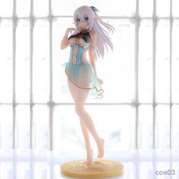 Action Toy Figures 18CM Anime Figure Shining Blade Sexy Swimsuit Beach Standing Model Undressable Princess Static Decoration Toy R230710