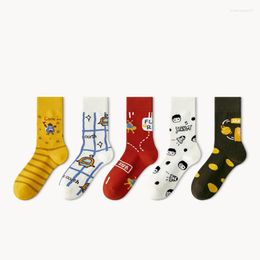 Women Socks Tide Stockings Woman Tube Original Lovely Sweet Wind Cartoon Personality Creative Make Fun Of Autumn And Winter Cotton