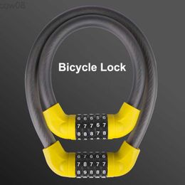 Bike Locks Bicyc Lock 5-digit Combination Bicyc Safety Lock Anti-tht Bike Lock Ectric Bike Scooter Motorcyc Password Combination HKD230710