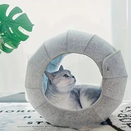 Cat Cave Tunnel Cat Tunnels For Indoor Cats, Cat Tunnel Bed Foldable Pet Tunnel Tube Multi-Function Fun Toy Bed For Puppy Dogs & Cats