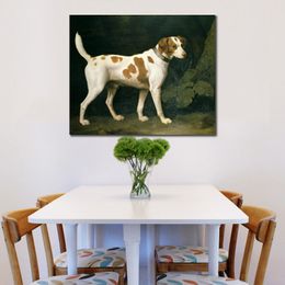 Horse Canvas Art Portrait of A Hound Belonging to William Pitt George Stubbs Painting Classical Landscape Handmade Home Decor