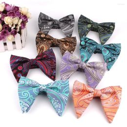 Bow Ties Oversize Bowtie Fashion Casual Tie For Women Uniform Collar Butterf Bowknot Adult Cravats Girls Paisley Bowties