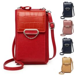 Evening Bags 2023 Trend Women Phone Bag Ladies Mobile Messenger Shoulder Wallet PU Leather Card Holder Crossbody Purse For Female
