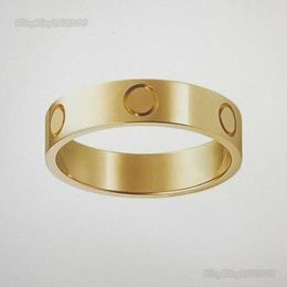 4mm 5mm silver love ring men and women rose gold Jewellery for couple rings gift size 5-11