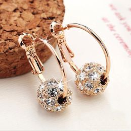 Stud Fashion Trend Earrings Zircon Pendant Shiny for Womens Wedding Betrothal Bride Jewellery Birthday Gift 230710