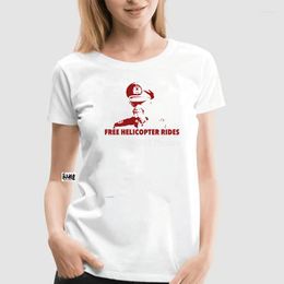 Women's T Shirts Cotton Sports Tee Mens Helicopter Rides Fashion Short Sleeved T-Shirt Pinochet Funny