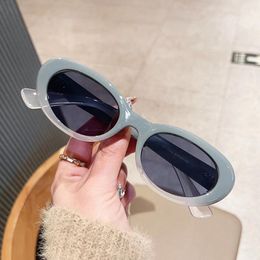 Rectangle Sunglasses Women Oval Vintage Brand Designer Gradient Sun Glasses For Women Shades Female Eyewear Anti-glare UV400
