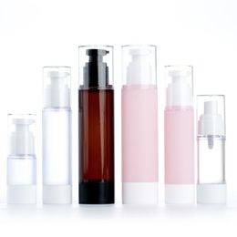 15ML 30ML 50ML 100ML Airless Lotion Pump Bottle Empty Refillable Spray Perfume bottle Atomizer Travel Vacuum Containers Isxsk