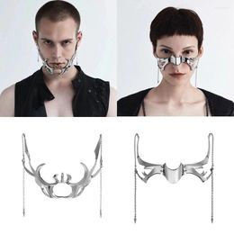 Dangle Earrings Cyber Punk Mask Metal Gothic Fashion Irregular Earring For Women Men