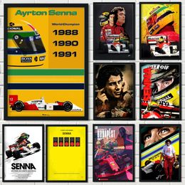 F1 Formula World Champion Canvas Painting Posters And Prints Wall Picture Decoration Art Home Bedroom Decor Boy Bedroom Painting Posters Gift For Friend w06