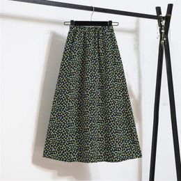 Skirts Women High Waist Floral Half-body Skirt Slim Printed A-line Summer Outfits For 2023