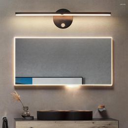 Wall Lamp Nordic LED Indoor Light With Switch Rotatable Bedside Mirror Front Home Decoration Bedroom