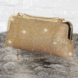 Evening Bag Clutch Bag Diamond Female Silver Day Wedding Purse Party Banquet Black Gold Bolsas Mujer 230710