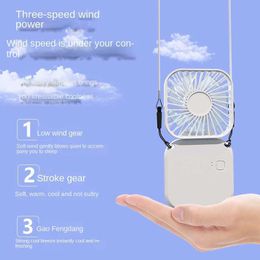 Electric Fans Ultra Light Handheld Fan Handheld USB Small Fan Hanging Neck Small Fan Portable Electric Fans