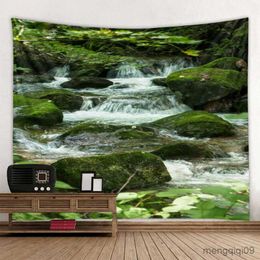 Tapestries Woods Landscape Tapestry Wall Hanging Art Deco Blanket Curtain Hanging at Home Bedroom Living Room Decoration R230710