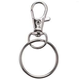 Jewellery Pouches 120Pcs Swivel Lanyard Snap Hook Metal Lobster Clasp With Key Rings