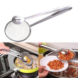 Cooking Utensils French Fry Food Strainer Stainless Steel Scoop Colander Drain Scoop Gadgets Home Kitchen Tools Kitchen Accessories Q300
