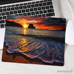 Mouse Pads Wrist Beach Waves Palm Landscape New Computer Mouse Pad Lovely Gamer Natural Rubber Anti-slip Art Carpet Office Decoration MousePad R230710