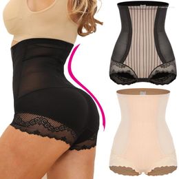 Women's Shapers KIWIRATA Lace Panties Women Control High Waist Slimming Underwear Breathable Tummy Shaper BuLifter Shapewear