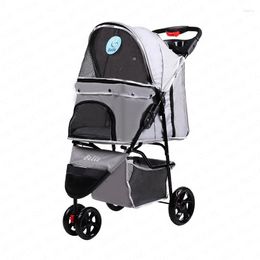 Dog Car Seat Covers Pet Stroller Lightweight Folding Out Of The Waggon Three Wheels Carrier Large Space