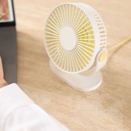 Electric Fans Desktop Table Cooling Fan Quiet Operation Personal USB Desk Fan Can Be Hung Or Stood Desk Cooling Face Fan for Student Dormitory R230710