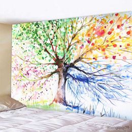 Tapestries Fashionable Nordic simple tapestry tree of life tapestry landscape wallpaper wall art home decoration pad Pendant R230710